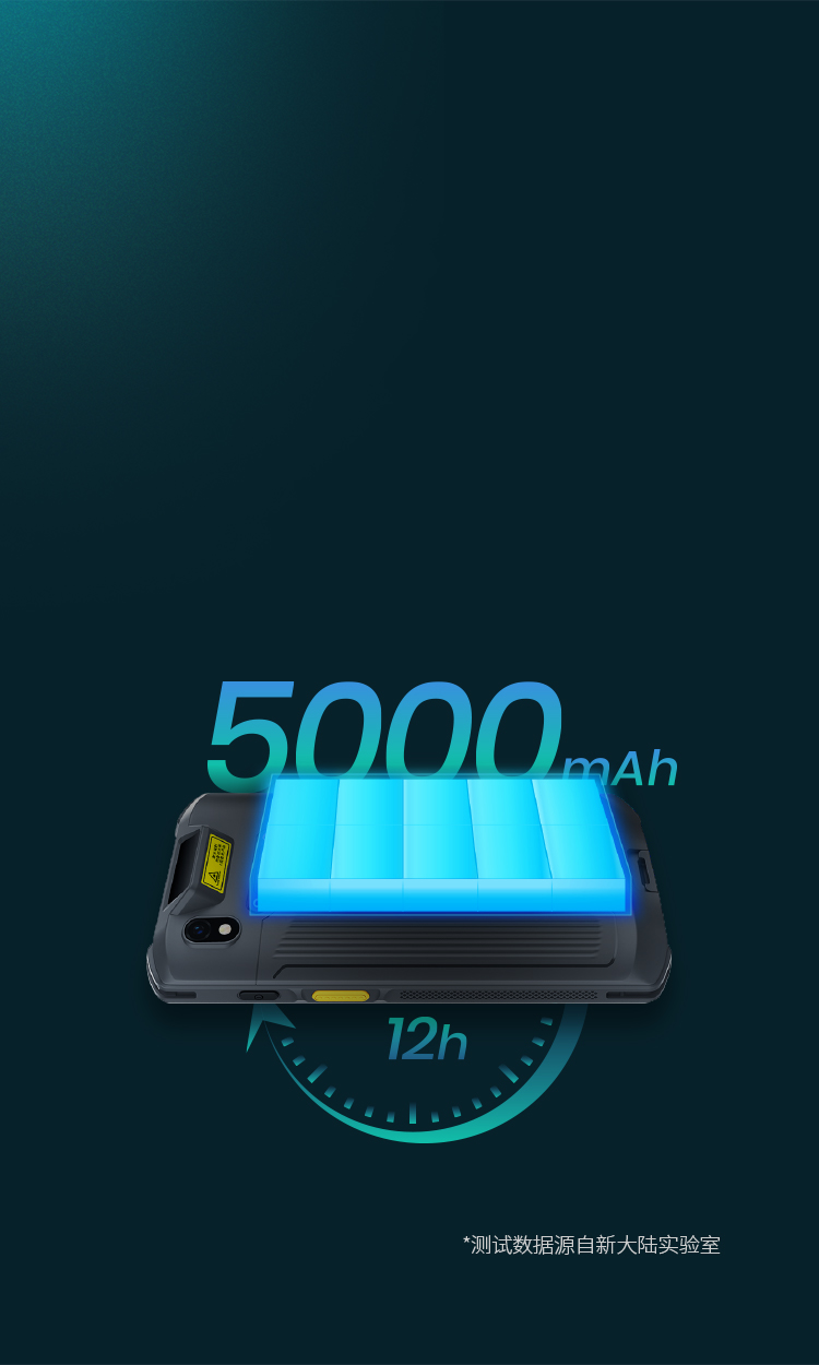 5000mAh大容量可更換電池
支持快充